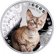 Niue Island DEVON REX $1 Silver Coin Man's best friends - Cats series 2016